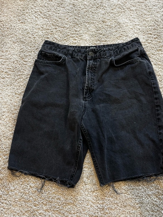 BDG Pants - BDG Mom High Rise Bermuda Black Denim Shorts